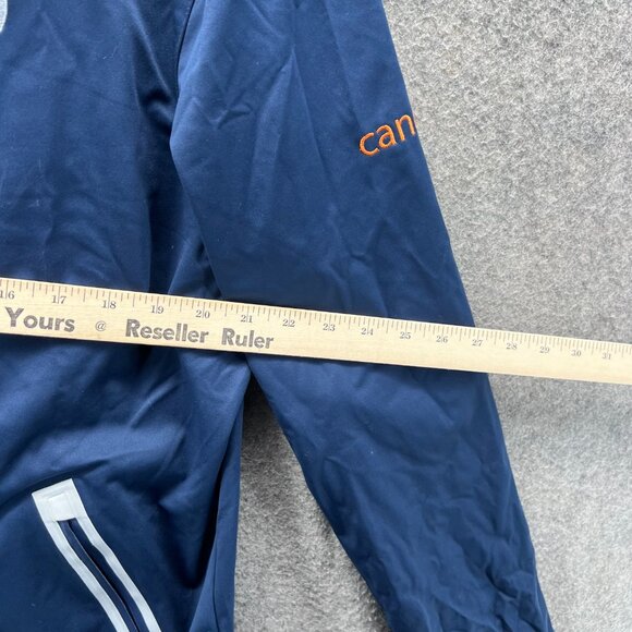 Graham Luxe Jacket Mens Medium Navy Blue Full Zip Hooded Windbreaker Activewear - Picture 5 of 12